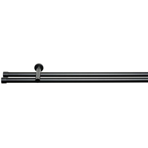 Homeware SET ZA DROG ZA ZAVESE SIENNA 240 cm črna Slike