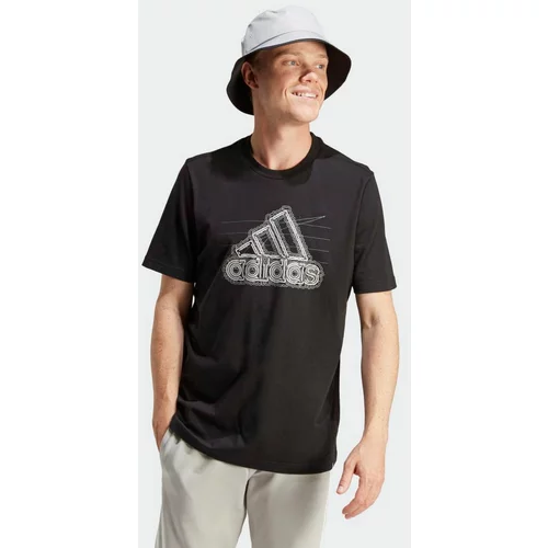 Adidas Funkcionalna majica 'GROWTH BOS' siva / črna / off-bela