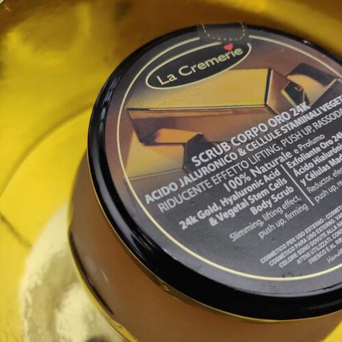  La Cremerie 24k GOLD Hyalouronic Acid & Vegetal Stem Cells Body Scrub 1kg - Piling za telo Cene