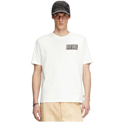 Diesel bela muška majica DSA17257 0AGRI 141 Slike