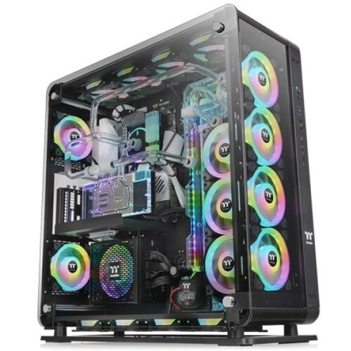 Thermaltake kućište core P8 tg black/black/wall Mount/SPCC/4mm tempered Glass*3 Cene