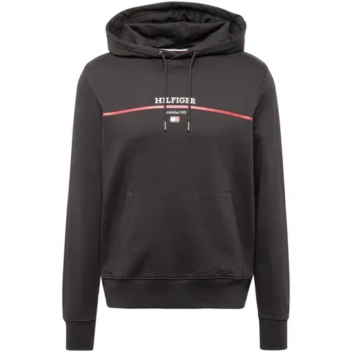 Tommy Hilfiger Sweater majica crvena / crna / bijela