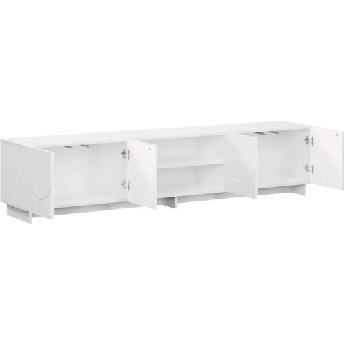  TV stalak 180 x 34 5 x 40 cm Bijela Konstruirano drvo - Bijela 179.5 x 34.5 x 40 cm Slike