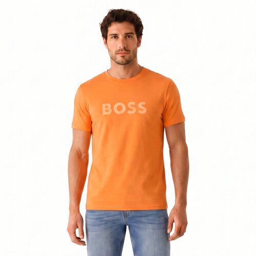 Boss Majice s kratkimi rokavi 50491706-820 Oranžna Slike
