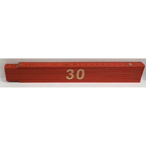 HEKA Zložljiv meter Heka (napis: 30, rdeče barve, 2 m)