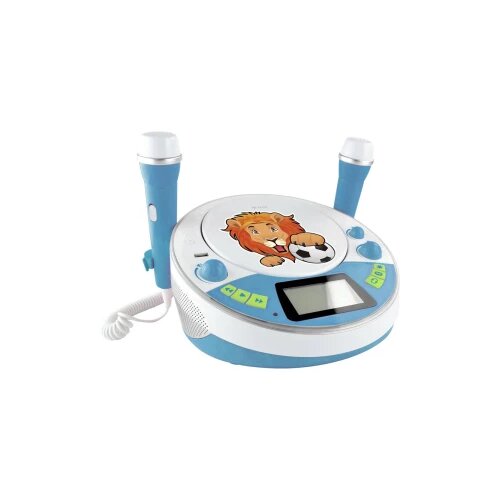 X4 Tech Dječji CD Bobby Joey Jam Box Bluetooth, AUX, CD, USB, SD Uklj. funkcija karaoke , Uklj. mikrofon Plava boja Slike