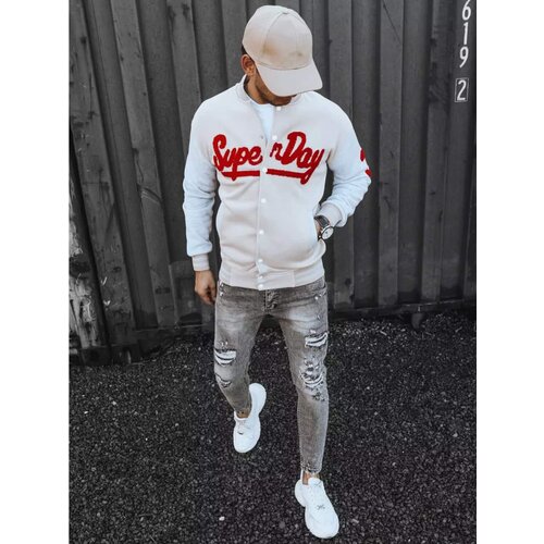 DStreet Men's zip ecru sweatshirt BX5445 Cijene