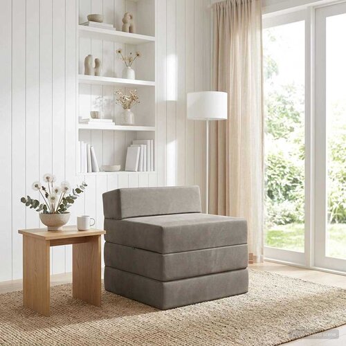 SOFA na razvlačenje Svjetlosiva 200 x 70 x 10 cm Bar&scaron;un Cijene