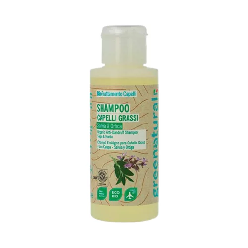 Greenatural Šampon proti prhljaju iz žajblja in koprive - 100 ml