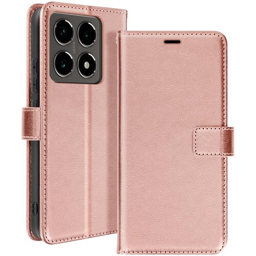 Oem Mayaxess, Ohi&scaron;je za Xiaomi 14T Pro Wallet with Lanyard, &Scaron;ampanjec roza, (5000215749) Cene