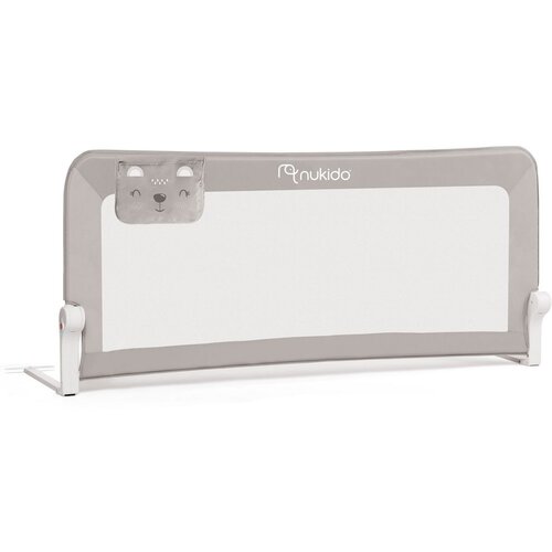 Nukido sigurnosna ogradica za krevet 150 x 66 x 35 cm siva Slike