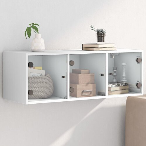 vidaXL Zidni ormarić sa staklenim vratima bijeli 102 x 37 x 35 cm Cijene