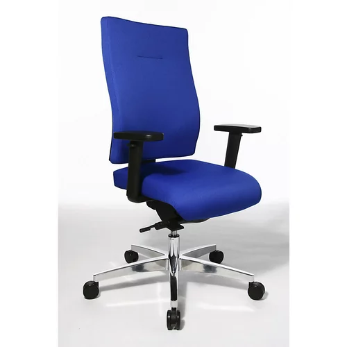 Top Star Vrtljiv pisarniški stol PROFI STAR 15, ergonomsko naslonjalo za hrbet, moder