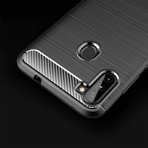 Carbon case fleksibilna maskica za Samsung Galaxy A11 / M11 Slike