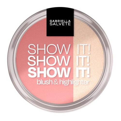 Gabriella Salvete Show It! Blush & Highlighter rdečilo za obraz 9 g Odtenek 01 Cene