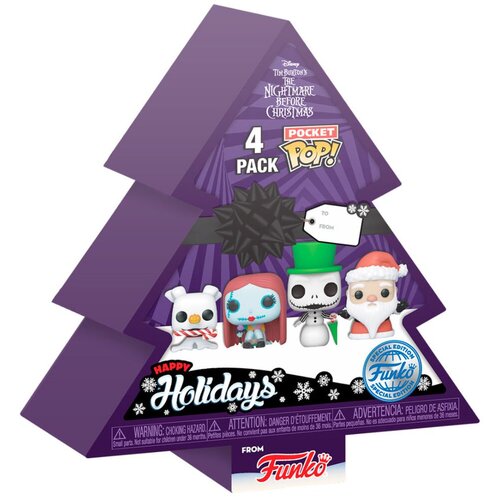 Funko Pocket POP pack 4 figures Disney Nightmare Before Christmas Holiday Exclusive Slike