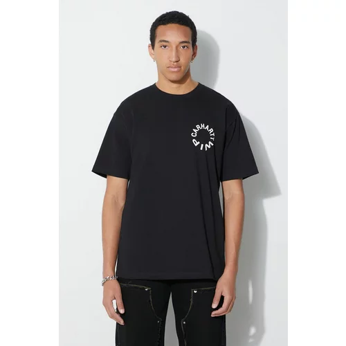 Carhartt WIP Pamučna majica za muškarce, boja: crna, s tiskom