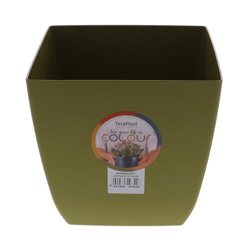 Tera Saksija Santiago 20 Olive fi 20cm maslinasto zelena Slike