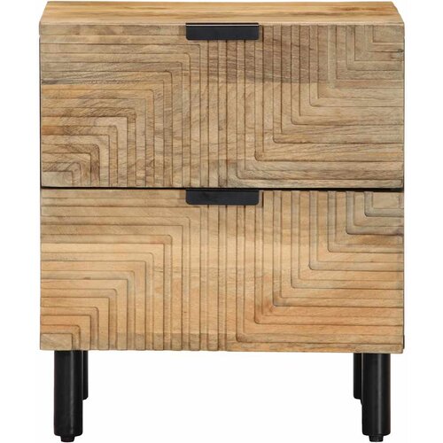 Maison Chic Dvo delni komplet Nočne omarice - Nočne mize Rjava 40x33x46 cm Masivni les Mango, (21688549) Slike