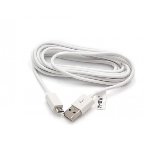 VHBW Podatkovni kabel s USB-A na MicroUSB 2.0, bijeli, 3,0 m Cene