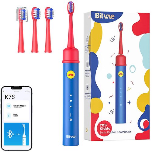 Bitvae K7S sonična dječja četkica s aplikacijom plava Cijene