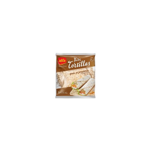 Alfa Foods tortilla integralna sa semenom lana 370g kesa Slike