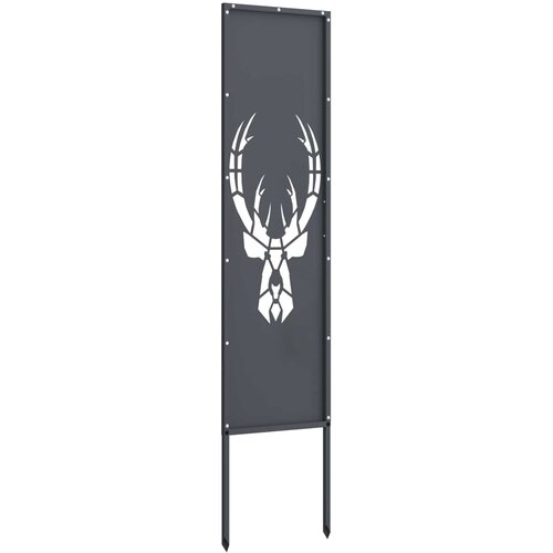  Privatnost u vrtu Antracit 32 x 140 cm Hladno valjana čelična Slike