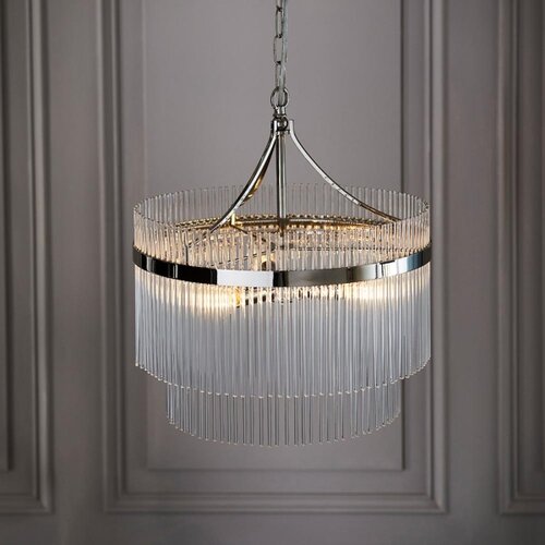  Endon 104113 - Luster na lancu MARIETTA 3xE14/7W/230V sjajni hrom Slike