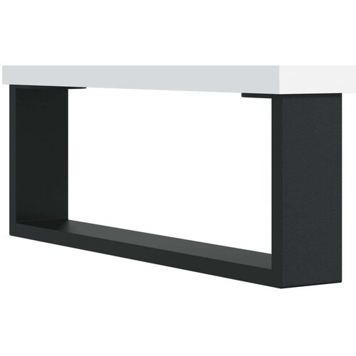 vidaXL Klubska mizica bela 90x50x36,5 cm inženirski les Cene