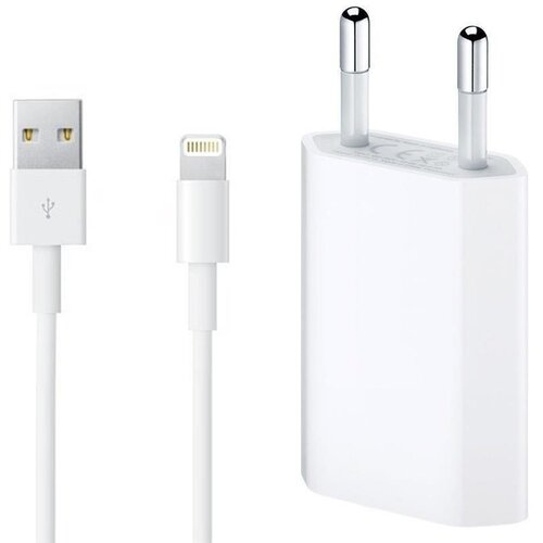 Apple (OEM) Punjač za telefone Apple iPhone s kablom Lightning, originalni, 5W, 1A Slike