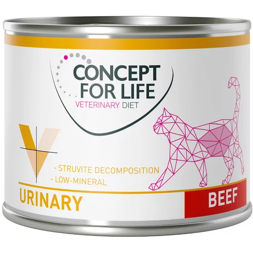 Concept for Life Ekonomično pakiranje Veterinary Diet 24 x 200 g /185 g - Urinary govedina 24 x 200 g