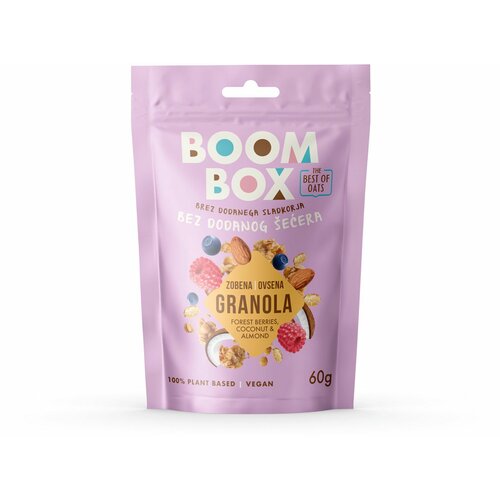 Boom box ovsena granola šumsko voće-kokos-badem 6 Cene