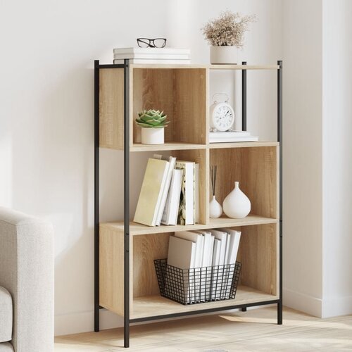 VidaXL Knjižna omara sonoma hrast 72x28x109 cm inženirski les Slike