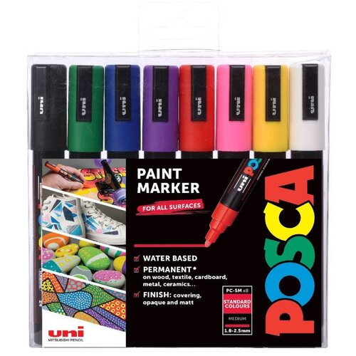 POSCA Set Markera PC-5M Osnovne Boje 8/1 Cene