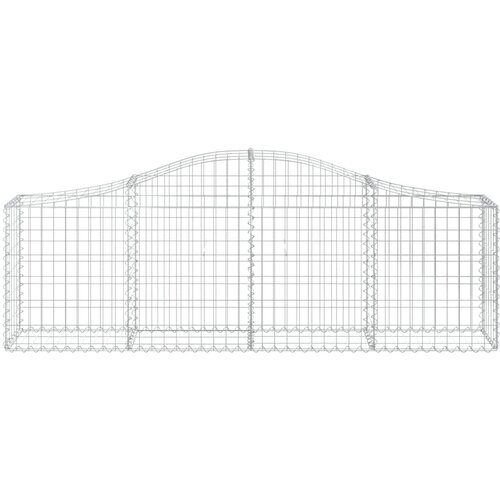  Lučne gabionske ko&amp;scaron;are 30 kom 200x30x60/80 cm pocinčano željezo Slike