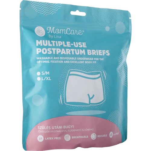MomCare by Lina Postpartum Briefs poporodne spodnjice S-M 4 kos Slike
