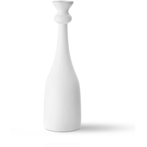 WALLXPERT svijećnjak DKR0487, Keramički, 15x15x36 cm, Bijeli Cene