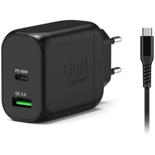 Port Polnilec ESSENTIEL USB-C 65W GAN + KABEL 2M, (5000266857) Slike