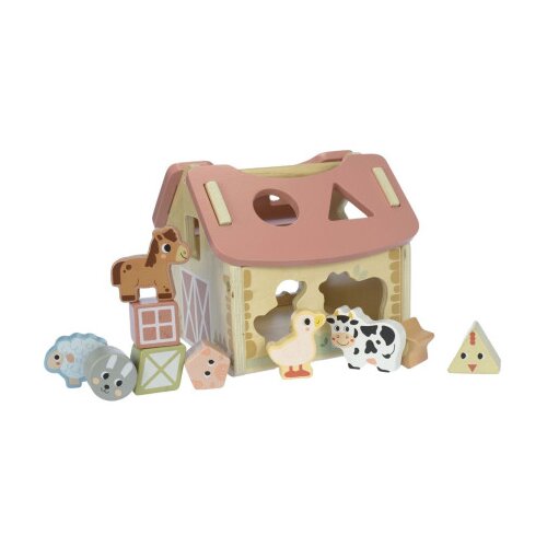 Tooky Toy Igračka drvena kučica sa oblicima za umetanje TJ133N Cijene