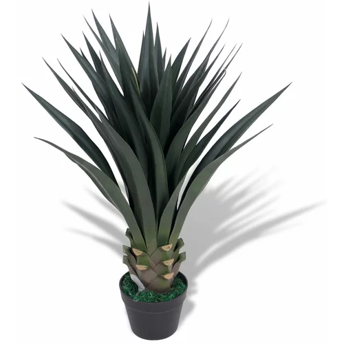vidaXL Umjetna Yucca biljka s lončanicom 90 cm zelena