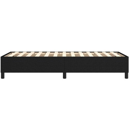 VidaXL okvir za krevet s oprugama crni 90x190 cm od tkanine Slike