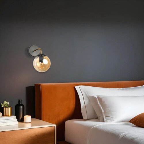 Opviq pablo siyah bal Camlı aplik blackamber wall lamp Cene