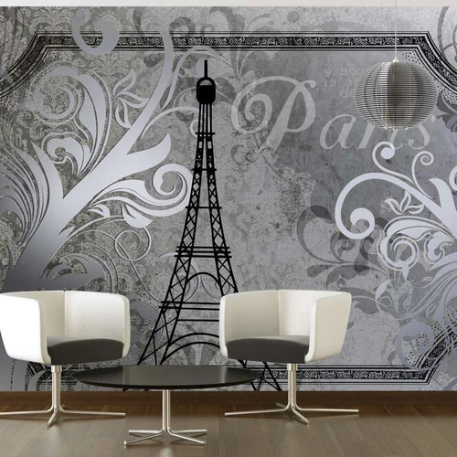  tapeta - Vintage Paris - silver 250x175