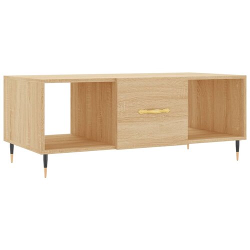 Maison Chic Klubska mizica - kavna mizica - Nizka mizica sonoma hrast 102x50x40 cm inženirski les, (21753332) Cene
