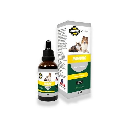 Ave&amp;amp;Vetmedic Immuno Dodatak ishrani za pse i mačke, Oralni rastvor, 50ml Slike