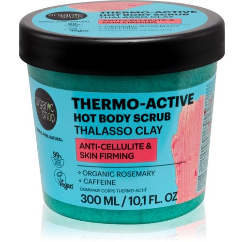Organic Shop Thalasso Thermo-Active piling za tijelo sa zagrijavajućim efektom s glinom 300 ml Slike