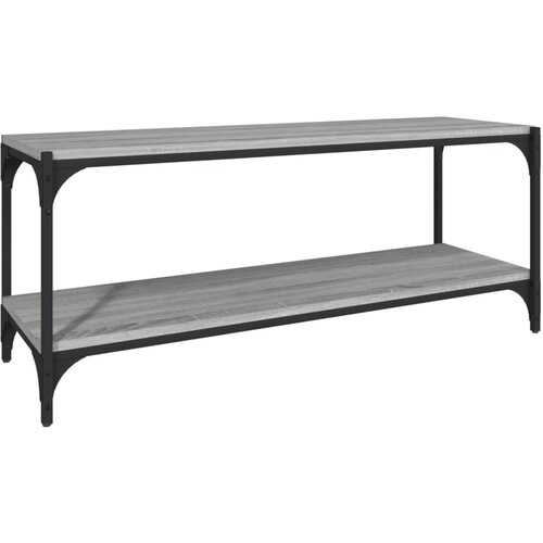 Maison Chic TV omarica - TV enota - Televizijska omarica siva sonoma 100x33x41 cm inženirski les in jeklo, (21701056) Cene
