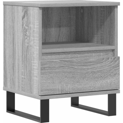 Maison Chic Nočna omarica - Nočna miza siva sonoma 40x35x50 cm inženirski les, (21686827) Cene