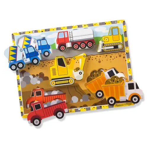 Melissa &amp;amp, Doug Radni strojevi drveni puzzle - Melissa &amp, Doug Cene