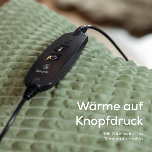 Beurer HD 72 Waffle Sage Green Grelna x odeja 180 130 cm, 40069 Slike